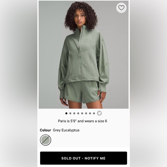lululemon athletica Jackets & Blazers - NWOT never worn lululemon define relaxed fit jacket grey eucalyptus sz 0